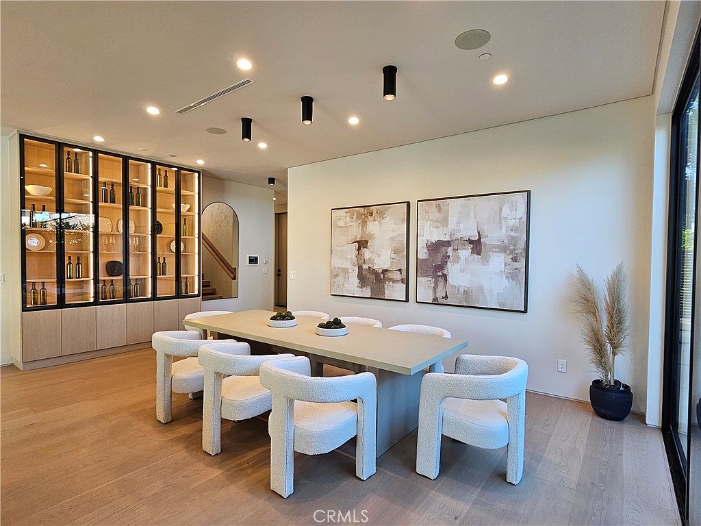 Designer lighting and custom millwork details